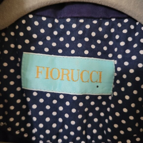 Fiorucci Womens Purple Trench Coat With Belt‎ Y2K Causal Career - Picture 2 of 11
